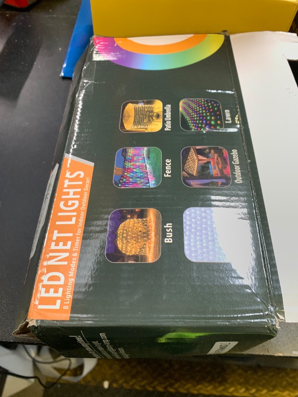 Photo 1 of Lovelite 13ft x 13ft Net Lights Outdoor, 400LED Large Gazebo Lights 8 Modes Timer, Waterproof Connectable Christmas Mesh Light Clear Wire for Bushes Patio Pergolas Garden Holiday Party - Cool White