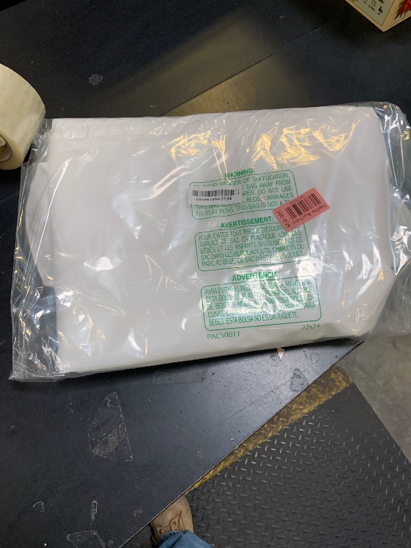 Photo 1 of Amylove 9.84 ft Upright Christmas Tree Storage Bag White Extra Large Jumbo Christmas Tree Removal Disposal Bag with Zipper Drawstring Waterproof Tear Proof Upright Cover for Xmas Daily Home Storage