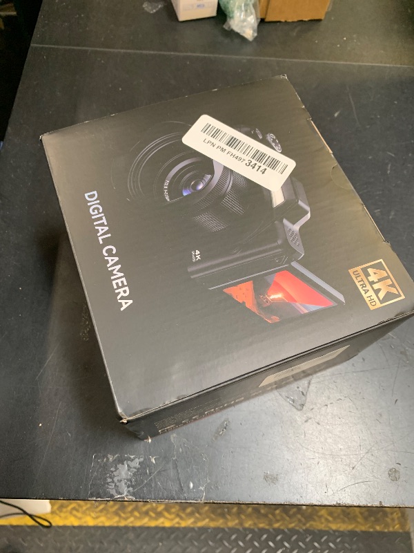 Photo 1 of 4K Digital Camera for Photography & Vlogging, 56MP Point and Shoot Digital Cameras with 180° Flip Screen, 16X Zoom Compact Travel Camera, Portable Cámara for Adults & Beginners with 32GB SD Card