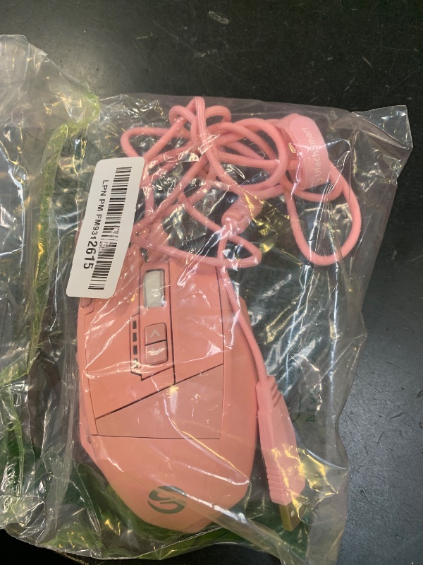 Photo 1 of UtechSmart Venus Pro Wireless MMO Gaming Mouse, 16,000 DPI Optical Sensor, Wired/Wireless Dual Modes, 16M Chroma RGB Lighting, 16 Programmable Buttons, Ergonomic Design, Up to 70H, Pink