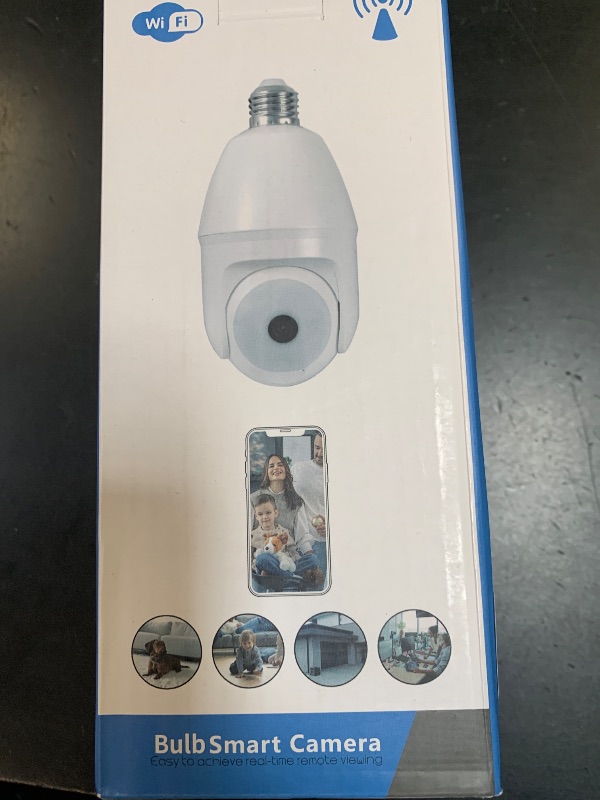 Photo 1 of Noahcam Light Bulb Security Camera - 5g 2K Lightbulb Security Cameras Wireless Outdoor, 360 Front Porch Light Camera Screw in Light Socket 7/24 Motion Sensor Color Night Vision 2-Way Audio