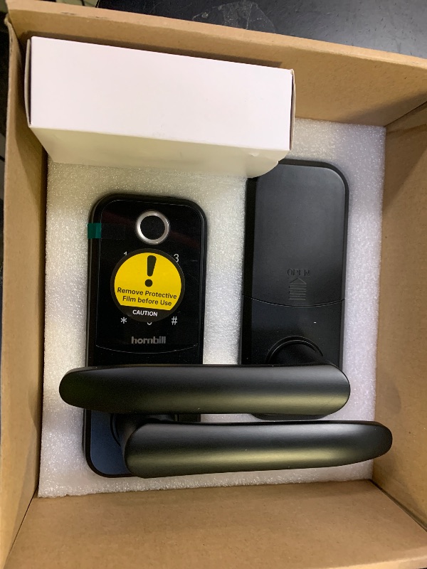 Photo 1 of Hornbill Smart Lock Keyless Entry with Handle - Fingerprint Door Locks for Front Door - Keypad Electronic Digital Biometric Bluetooth Passcodes, Works with Alexa, App Control Touch Screen,Auto Lock