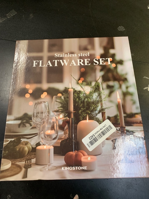 Photo 1 of KINGSTONE Retro Rope-Pattern Silverware Set, 30-Piece Flatware Set Cutlery Set Forged with Handcrafted Texture Handles 18/10 Stainless Steel, Dishwasher Safe