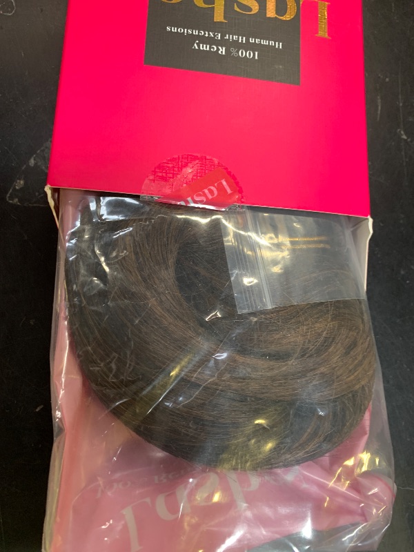 Photo 1 of Lashey Human Hair Extensions Natural Black Mixed Chestnut Brown Clip in Hair Extesnions Straight 120g 7pcs Human Hair Clip ins 18 Inch Hair Extensions for Black Women Real Soft