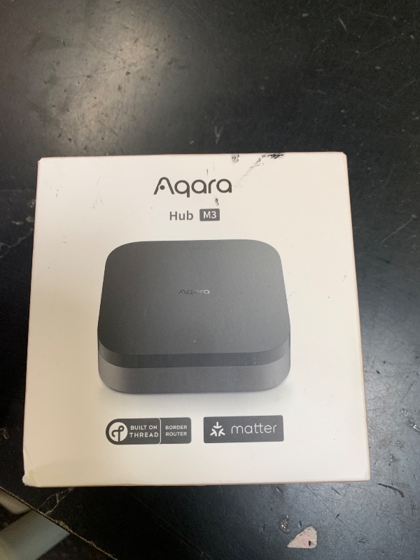 Photo 1 of Aqara Smart Home Hub M3 for Advanced Automation, Matter Controller, Thread Border Router, Features Zigbee, Bluetooth, Wi-Fi, PoE, IR, Supports Alexa, Apple HomeKit, SmartThings, Home Assistant, IFTTT