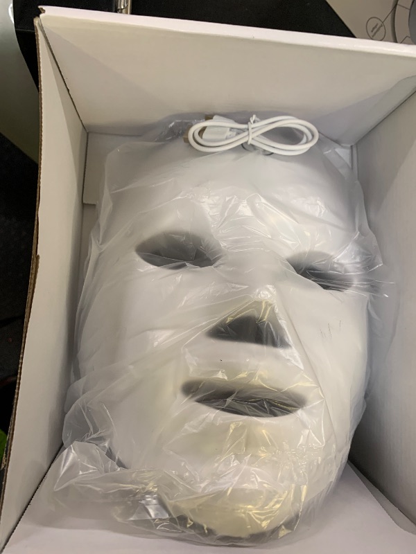 Photo 1 of SUERBEATY Red Light Mask For Face, 7-1 Colors Red Light Face Mask, Facial Skincare At Home, Cordless, Portable and Rechargeable