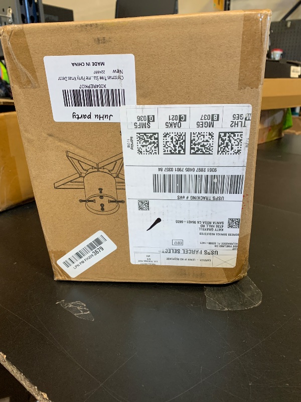 Photo 1 of Christmas Tree Stands for Real Trees Metal Christma Tree Holder Base for 6ft Live Tree Red & Green Fits Up to 4.7" Xmas Tree Trunks for Home Party Xmas Decor