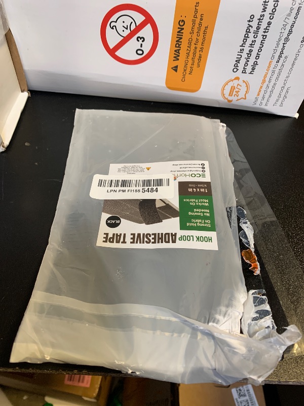 Photo 1 of (1x4 Inch, 16 Sets) Strips with Adhesive for Fabric, No Sew Stick On for Fabric, Sticky Back for Clothes, Curtains - Heavy Duty Double Sided Hook and Loop Hem Tape Fasteners, No Sewing No Iron, Black