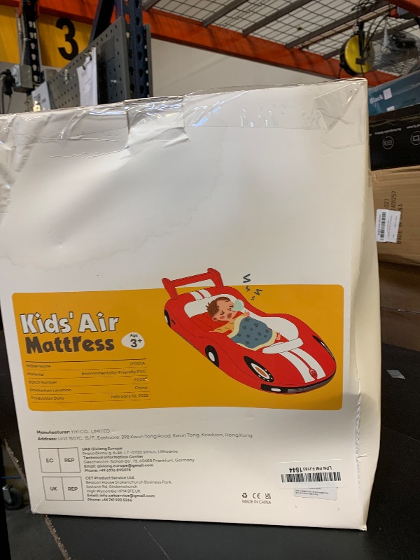 Photo 1 of QPAU Blow up Inflatable Toddler Travel Bed with Sides, Toddler Air Mattress for Camping, Traveling, Hotel, or Home Use, Hand Pump Included (Pink)