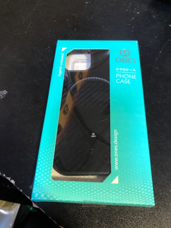 Photo 1 of ONES Magnetic for iPhone 12Pro /12 Case, [Compatible with MagSafe][Military-Grade Drop Protection] Carbon Fiber Pattern, Shockproof Protective Hard Back Cover for iPhone 12Pro /12 Phone Case, Black