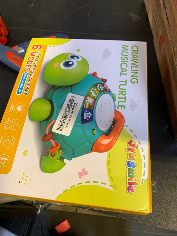 Photo 1 of Musical Turtle Baby Toys 6 to 12 Months, Infant Light up Music Toys Tummy Time Development, Crawling Toy for 7 8 9 10+ Month Old, Easter Christmas for Babies 4 5 6 12 Month Boy Girl