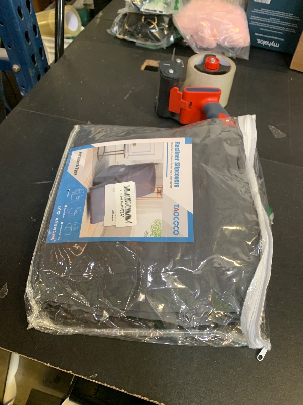 Photo 1 of TAOCOCO Recliner Chair Covers Stretch Recliner Covers for Recliner Chair, Polyester Reclining Chair Cover with Arms 3-Piece Soft, Durable and Skin-Friendly Furniture Protector (1 Seater, Black)