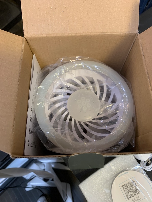 Photo 1 of Katchy Duo – Indoor Fly Trap with Scent Pod – Day & Night Effective – Mosquito, Fruit Fly, Gnat & Small Moth Killer – Non-Zapper Trap with UV Bug Light & Fan Suction (White)