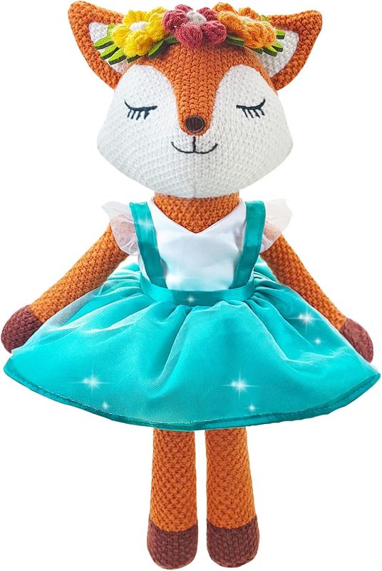 Photo 1 of JUSTQUNSEEN Fox Stuffed Animal,Fox Plush Toys,Stuffed Animals for Girls,Soft Ballerina Doll Animal Toy, Christmas Birthday Gifts for Baby Kids Girls(Orange)