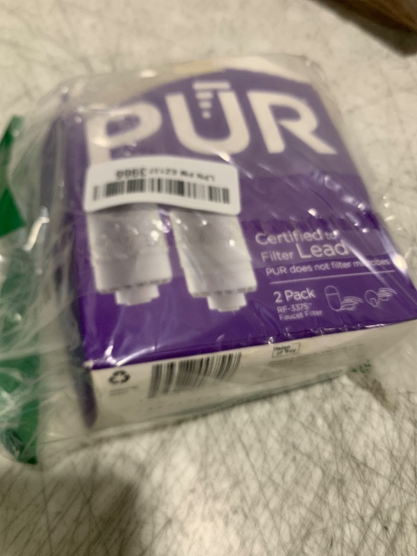 Photo 1 of PUR Faucet Mount Replacement Filter 2-Pack, Genuine PUR Filter, 2-in-1 Powerful Filtration, Includes Lead Removal, 6-Month Value, White (RF33752)