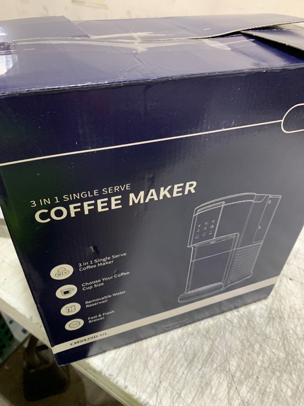 Photo 1 of SHARDOR 3 in 1 Single Serve Coffee Machine, K Cup Coffee Maker Compatible with Ground Coffee & Teas, 6 to 14oz Brew Sizes, 40oz Removable Water Tank, Descale Settings, Red