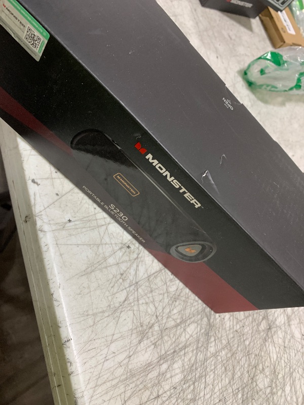 Photo 1 of Monster S230 Portable Bluetooth Speaker, Wireless Speaker with 30W Loud Stereo Sound, Wireless Stereo Pairing, 24H Playtime, Bluetooth 6.0 Supports TF Card, AUX for Outdoor/Home/Party