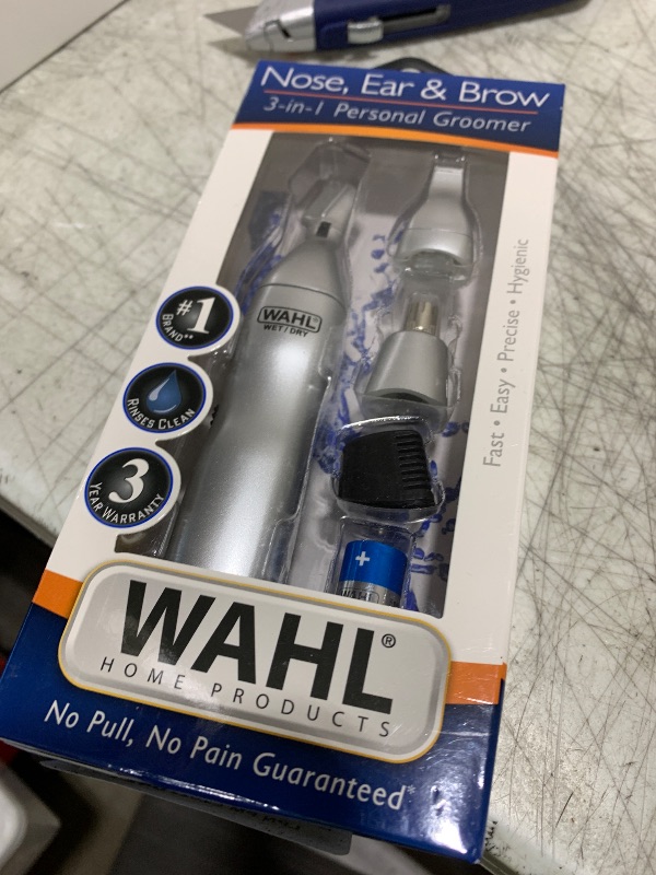 Photo 1 of Wahl Men’s Nose Hair Trimmer, for Eyebrows, Neckline, Nose & Ear Hair, Precision Detail Trimming with Interchangeable Heads, Battery Included - Model 5545-400