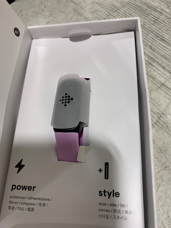 Photo 1 of Fitbit Inspire 3 Health &-Fitness-Tracker with Stress Management, Workout Intensity, Sleep Tracking, 24/7 Heart Rate and more, Lilac Bliss/Black, One Size (S & L Bands Included)