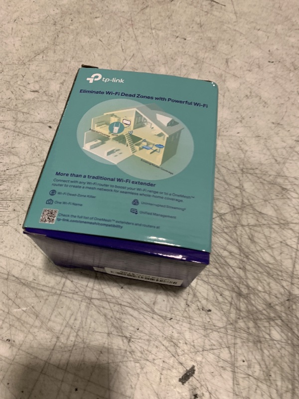 Photo 1 of TP-Link AC1200 WiFi Extender, 2025 Wirecutter Best WiFi Extender, 1.2Gbps Home Signal Booster, Dual Band 5GHz/2.4GHz, Up to 1600 Sq.ft and 32 Devices, EasyMesh Compatible, One Ethernet Port (RE315)