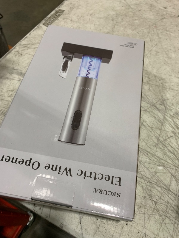 Photo 1 of Secura Electric Wine Opener, Automatic Electric Wine Bottle Corkscrew Opener with Foil Cutter, Rechargeable (Stainless Steel)