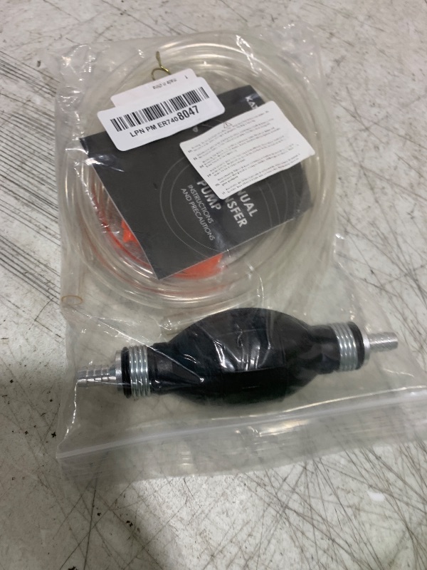 Photo 1 of KATUMO Gasoline Siphon Hose, Gas Oil Water Fuel Transfer Siphon Pump, Portable Widely Use Hand Fuel Pump, Fuel Transfer Pump with PVC Hoses