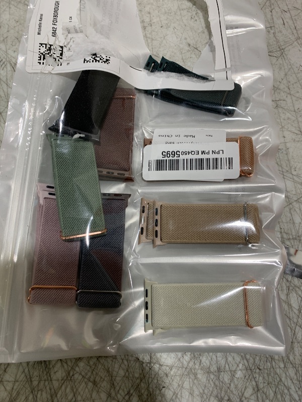 Photo 1 of 10 Pack Stretchy Bands Compatible with Apple Watch Band 40mm 38mm 41mm 42mm 44mm 45mm 46mm 49mm Women Men, Water-Resistant Solo Loop Elastic Sport Straps for iWatch Series 10 9 8 7 6 5 4 3 SE Ultra