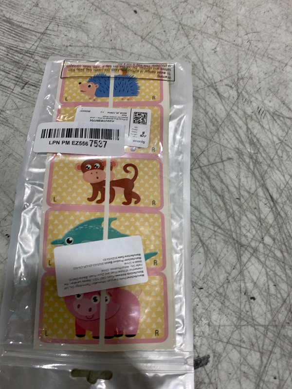 Photo 1 of 60 Pieces Shoe Stickers for Kids Cute Right Left Animal Stickers for Children Shoes