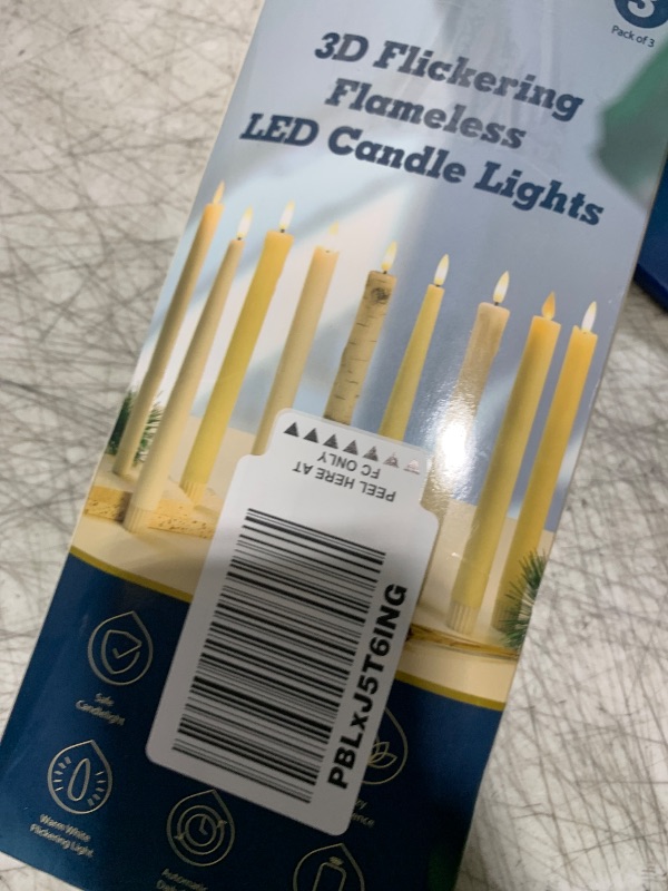 Photo 1 of SEHNSY Flameless Taper Candles with Remote, Real Wax Battery Operated LED Candles with 3D Flickering Flame, 9.6" 3PCS Ivory Realistic Dripless Candlesticks for Home Wedding Decor, Mother's Day Gifts