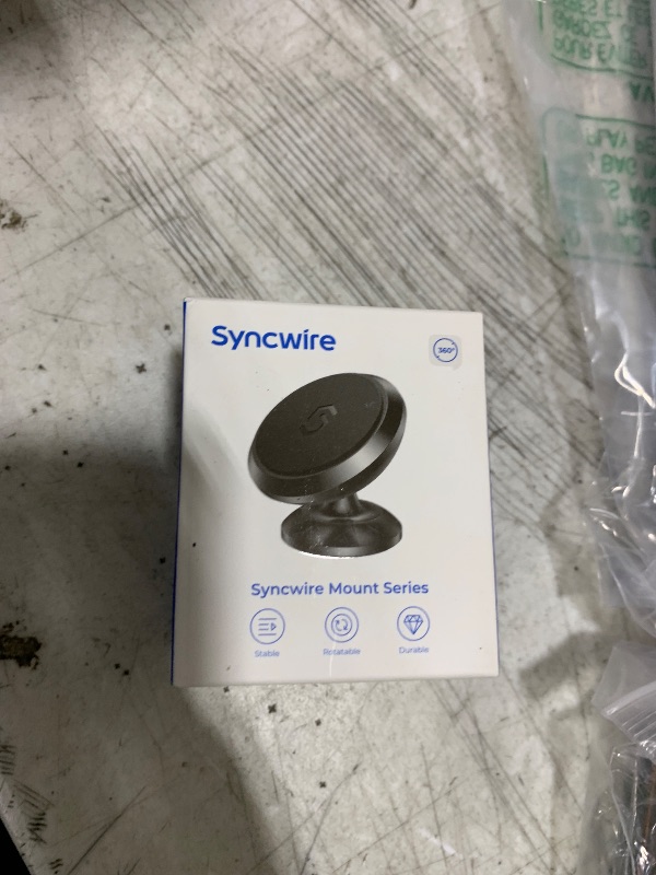 Photo 1 of Syncwire Magnetic Car Phone Holder for Dashboard, Cell Phone Car Kits, 360° Adjustable Magnet Cell Phone Mount Compatible with iPhone, Samsung, LG, GPS, Mini Tablet and More