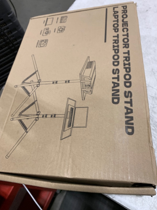 Photo 1 of REHOSEUP Projector Stand, 33LB Load Bearing & 22-55" Height Adjustable, for Projector/Laptop/DJ Gear, Outdoor/Office/Studio - Stable Base (Black)