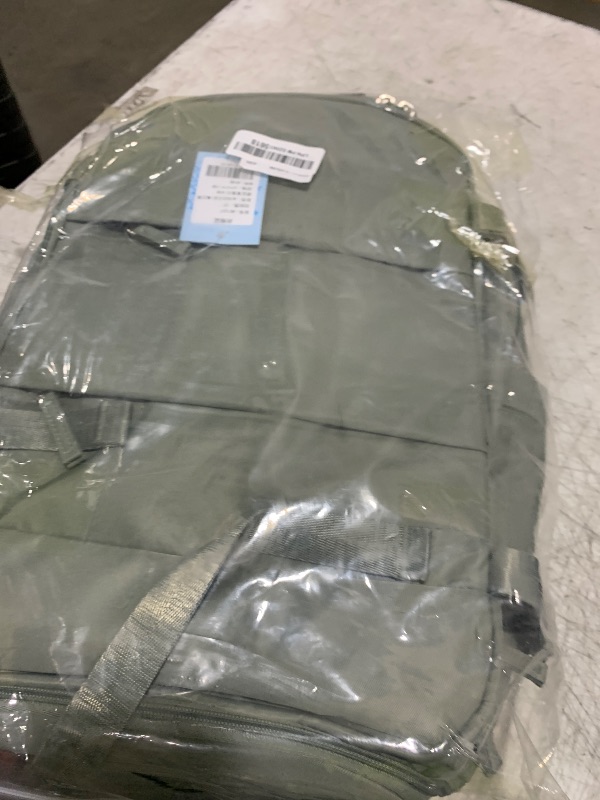 Photo 1 of bergsalz Vacuum Backpack Travel Laptop Backpacks For Women Men Carry On Backpack With Vacuum Compression Bags Seal Packing Personal Item Travel Bag Vacpack Backpacks Without Pump Olive Green