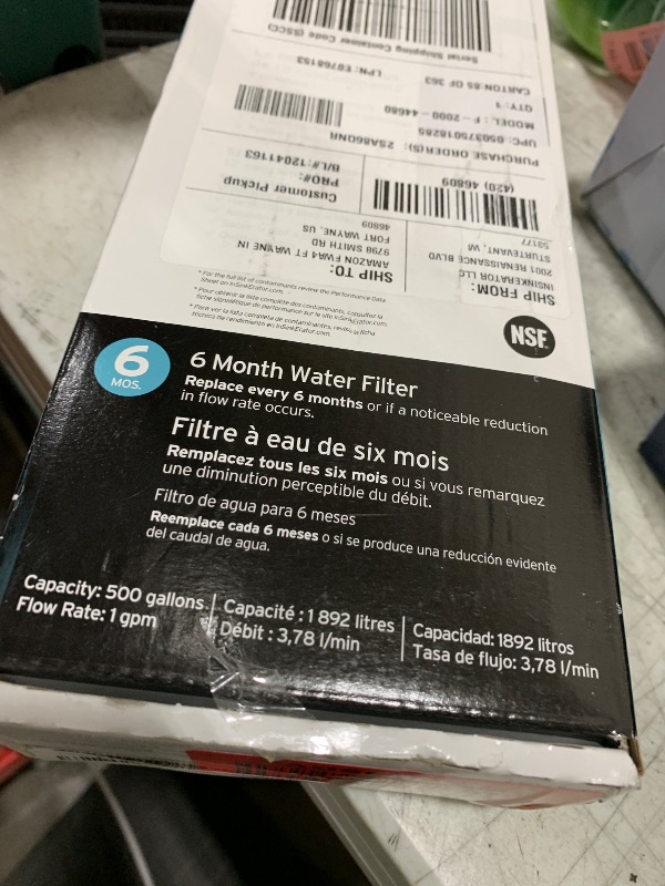 Photo 1 of INSINKERATOR F-2000 Under Sink Water Filter Replacement Cartridge for INSINKERATOR Water Filtration System, VOCs and Lead Filter