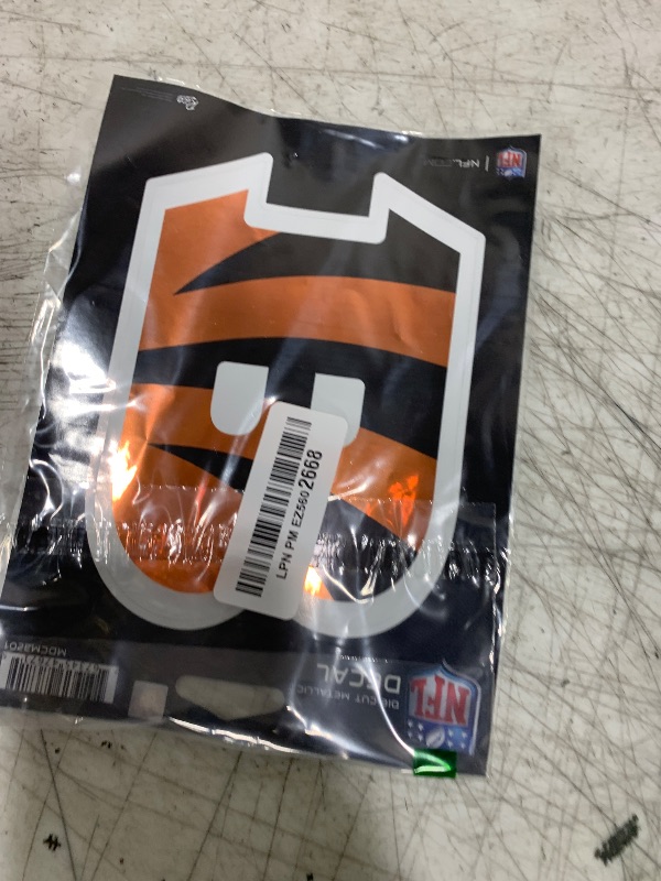 Photo 1 of Rico Industries NFL Cincinnati Bengals Die Cut Metallic Sticker