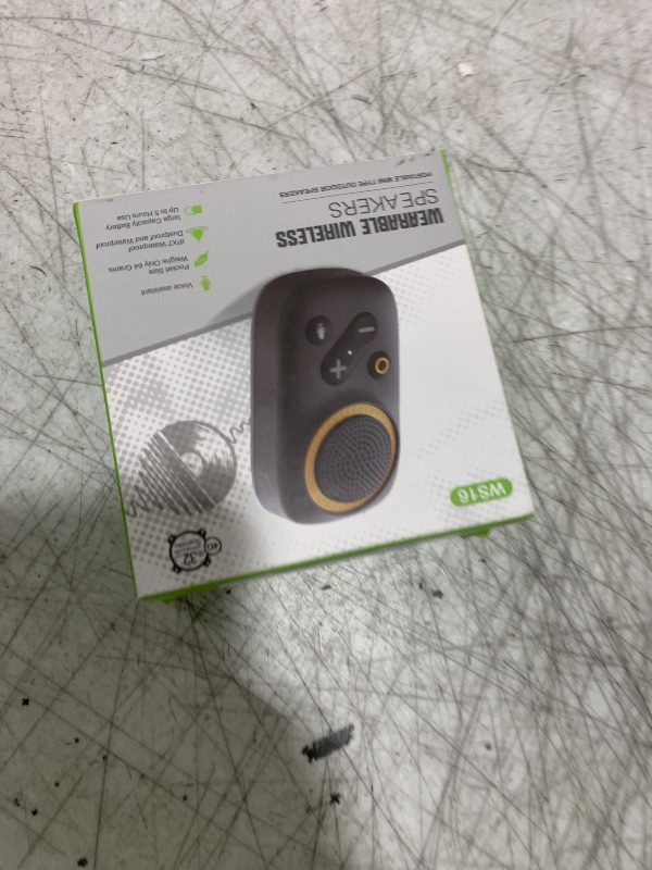 Photo 1 of Ainostone Wearable Bluetooth Speaker Built in Mics for Hands Free Call/Voice Assistant Clip on Portable Small Wireless Speakers Ipx7 up to 15H Playing for Work/Cycling/Outdoor/Sports/Hiking/Golf