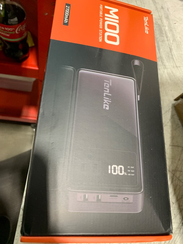 Photo 1 of Portable Power Station 99.9Wh Power Bank for Camping Essentials Small Electric Mini Generator Large Lithium Battery with 110V AC Plug in Output 60W Type-C Laptop Home Backup Outdoor Emergency