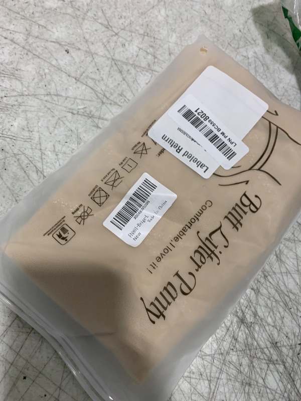 Photo 1 of FANELIK Shapewear Tummy Control Body Shaper High Waisted Butt Lifting Panties Shapewear Shorts Thigh Slimmer Beige
