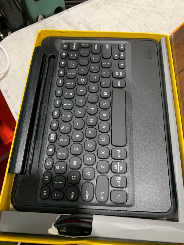 Photo 1 of ZAGG Rugged Book iPad 11" (A16)/ 10.9" (Gen 10) Case - Durable Wireless Keyboard Case, Military-Grade Drop Protection, Multi-Device Pairing, Detachable Backlit Keyboard, Black