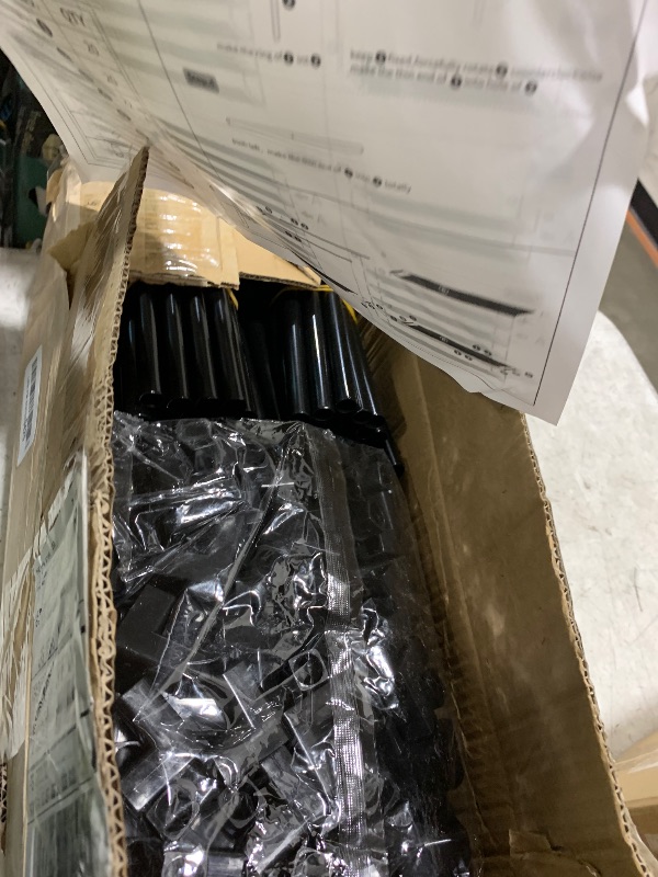 Photo 1 of 10 Tiers Stackable Adjustable Shoe Rack Non-Woven Fabric Black
