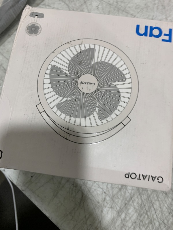Photo 1 of Gaiatop Foldable Small Desk Fan with LED Night Light, 6000mAh Battery Powered Portable Fan USB Rechargeable, Bedroom Office Dorm Travel Camping Essentials, Summer Gifts for Women Men Teens, 6.8in