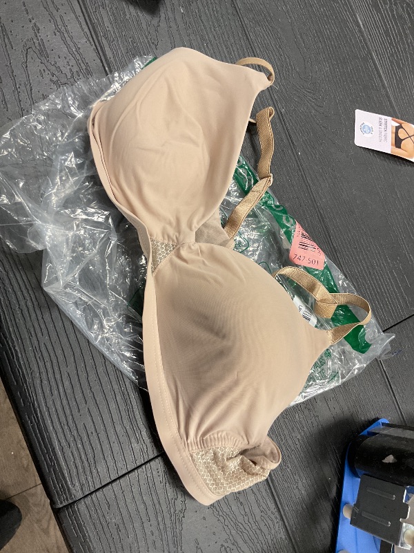 Photo 1 of Hanes Women's X-Temp Wireless Cooling Mesh, Full-Coverage, Convertible T-Shirt Bra, Nude, Small