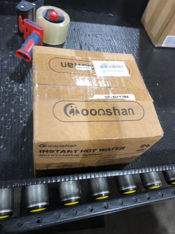 Photo 1 of Moonshan Instant Hot Water Recirculating Pump with Stainless Steel Sensor Valve 20-inch PEX Supply Lines Water Circulator Pump with Smart Plug for Tank Water Heaters 3-Speed Control Extremely Quite