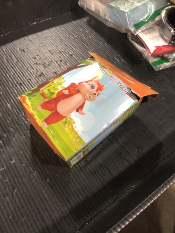 Photo 1 of Spinosaurus Inflatable Squirrel Costume for Kids Inflatable Halloween Costumes Funny Blow Up Animal Costume Halloween Inflatable Suit for Boys Girls