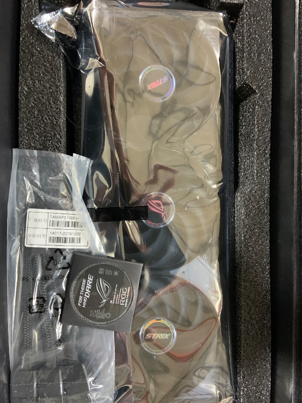 Photo 1 of ASUS ROG Strix GeForce RTX 5070 Ti OC Edition 16GB GDDR7 Graphics Card (PCIe 5.0, HDMI/DP 2.1, 3.2-slot, Axial-tech fans, MaxContact design with vapor chamber, phase-change GPU thermal pad, aura sync)