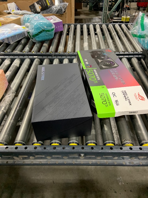 Photo 1 of ASUS ROG Strix GeForce RTX 5070 Ti OC Edition 16GB GDDR7 Graphics Card (PCIe 5.0, HDMI/DP 2.1, 3.2-slot, Axial-tech fans, MaxContact design with vapor chamber, phase-change GPU thermal pad, aura sync)