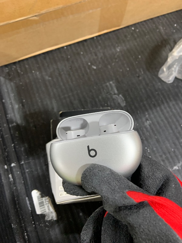 Photo 1 of Beats Studio Buds + | True Wireless Noise Cancelling Earbuds, Enhanced Apple & Android Compatibility, Built-in Microphone, Sweat Resistant Bluetooth Headphones, Spatial Audio - Cosmic Silver