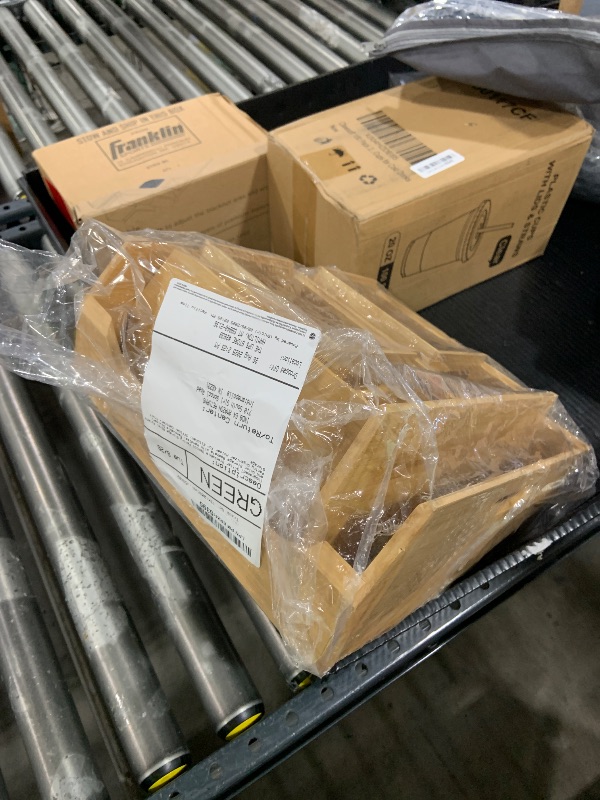 Photo 1 of [Upgraded] 3-tier Stackable Bamboo Pantry Storage Bins, Potato and Onion Storage Baskets with Handles, Removable Divider, Pantry Organizer Holder for Kitchen, Office, Cabinet, Fruit Storage