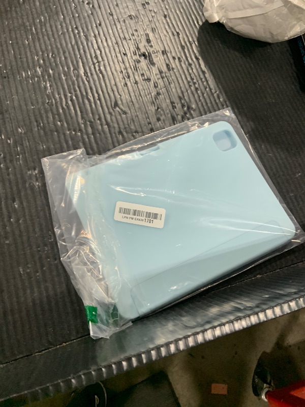 Photo 1 of SIWENGDE Case for iPad Pro 11 Inch 4th/3rd/2nd Generation 2022/2021/2020 with Pencil Holder [Support iPad 2nd Pencil Charging] Slim Trifold Stand Smart Protective Cover, Auto Wake/Sleep(Light Blue)