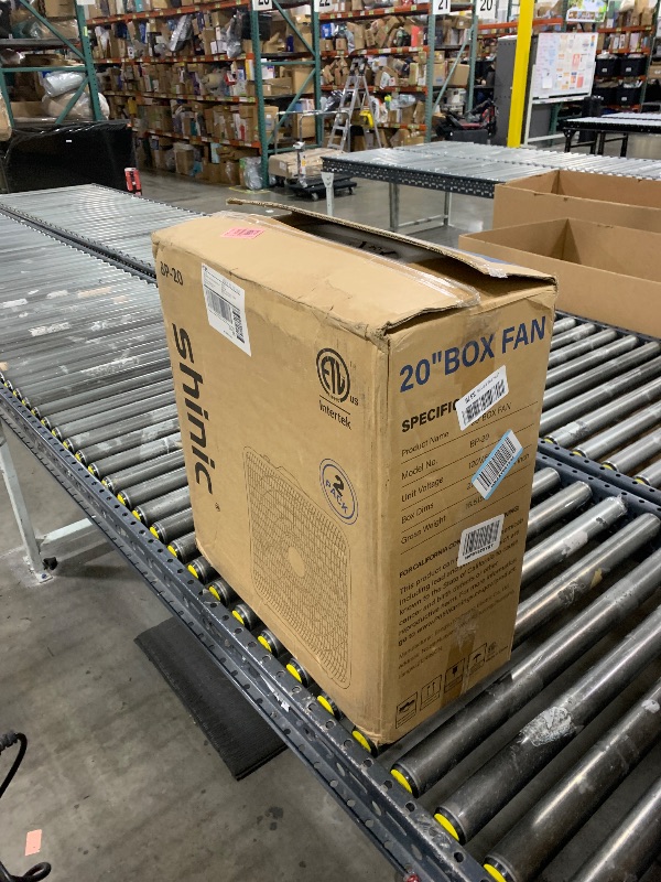 Photo 1 of Shinic 20" Box Fans, 3-Speed Cooling Fans with Safety Grills, Perfect for Indoor Use Home, Garage, and Workshop - 2 Pack