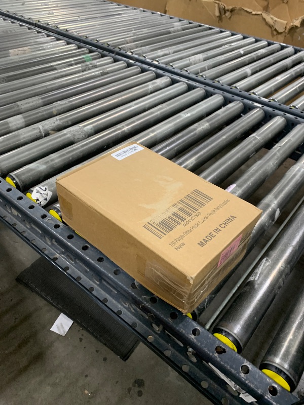 Photo 1 of 100 Purple Glitter Plastic Cups and 1 Silver Ice Tong Set - 9 Ounce Disposable Cocktail Glasses - Plastic Wine Cups - Purple Party Decorations - Purple Party Supplies